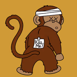 Kiss Me Monkey #9866