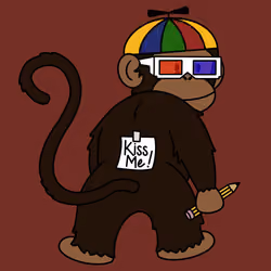 Kiss Me Monkey #8783