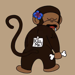 Kiss Me Monkey #4268