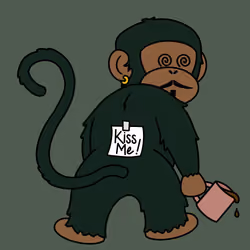 Kiss Me Monkey #6163