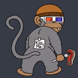 Kiss Me Monkey #2291