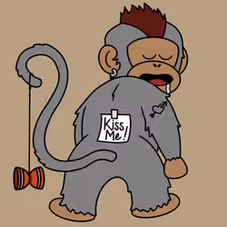 Kiss Me Monkey #4277