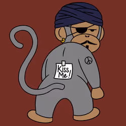 Kiss Me Monkey #6227