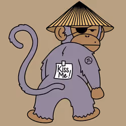 Kiss Me Monkey #6164