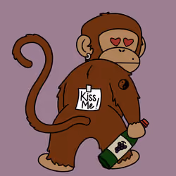 Kiss Me Monkey #1364