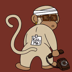 Kiss Me Monkey #1313
