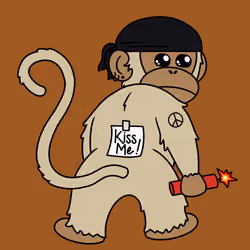Kiss Me Monkey #3120