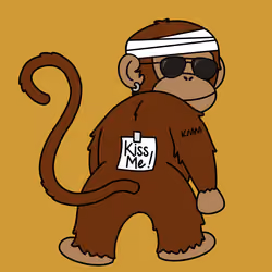 Kiss Me Monkey #1843