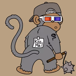 Kiss Me Monkey #7979