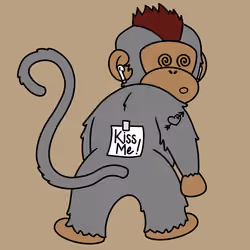 Kiss Me Monkey #5437