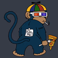 Kiss Me Monkey #3991