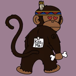 Kiss Me Monkey #6959