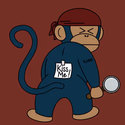 Kiss Me Monkey #6506