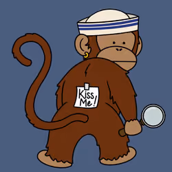 Kiss Me Monkey #7382
