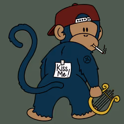 Kiss Me Monkey #6955