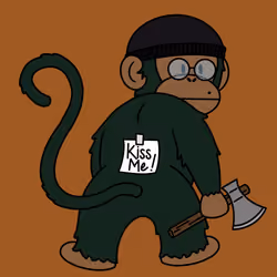 Kiss Me Monkey #2165