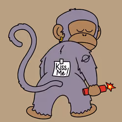 Kiss Me Monkey #9147