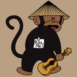 Kiss Me Monkey #7018
