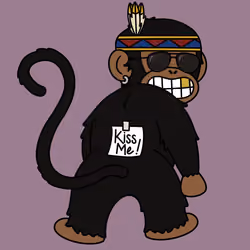 Kiss Me Monkey #7862