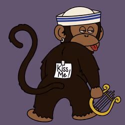 Kiss Me Monkey #8393