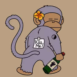 Kiss Me Monkey #7026