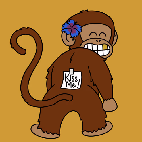 Kiss Me Monkey #8386