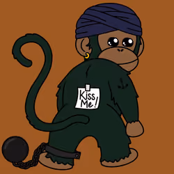 Kiss Me Monkey #5989