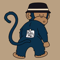 Kiss Me Monkey #3751