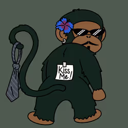 Kiss Me Monkey #1844