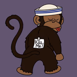 Kiss Me Monkey #7137