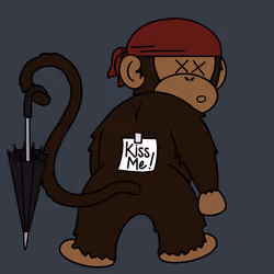 Kiss Me Monkey #8995