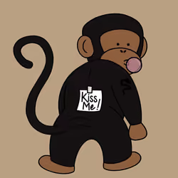 Kiss Me Monkey #6664