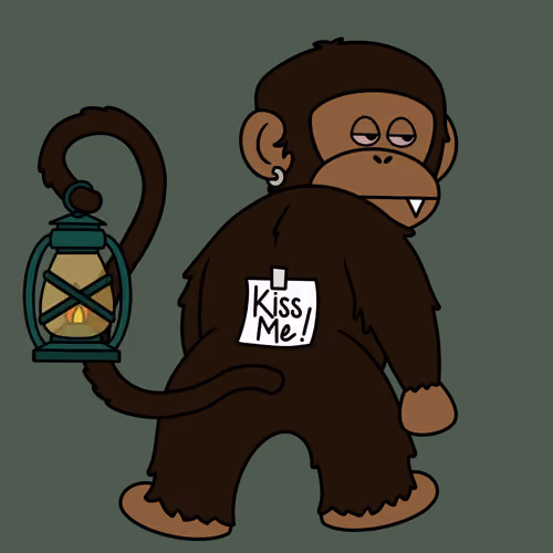 Kiss Me Monkey #8154