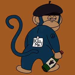 Kiss Me Monkey #8543