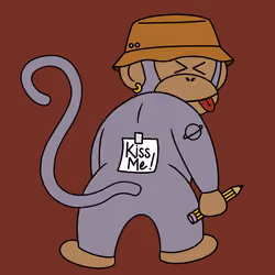 Kiss Me Monkey #8977