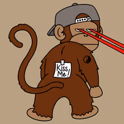 Kiss Me Monkey #3771