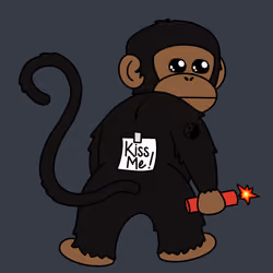 Kiss Me Monkey #7166
