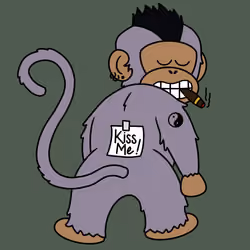 Kiss Me Monkey #5990