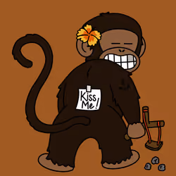 Kiss Me Monkey #4134