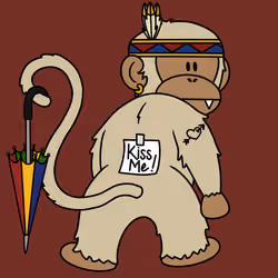 Kiss Me Monkey #7938