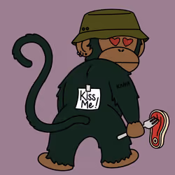 Kiss Me Monkey #6509