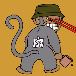 Kiss Me Monkey #1369