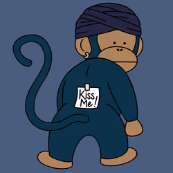 Kiss Me Monkey #6233