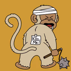 Kiss Me Monkey #6958