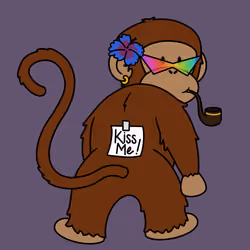 Kiss Me Monkey #6961
