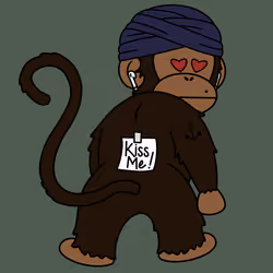 Kiss Me Monkey #4709