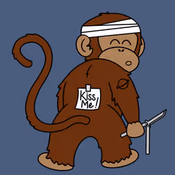 Kiss Me Monkey #4258