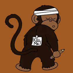 Kiss Me Monkey #8612