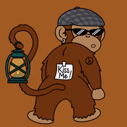 Kiss Me Monkey #4135