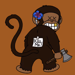 Kiss Me Monkey #7942